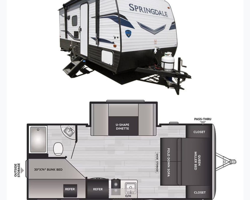 2023 Keystone RV Springdale Travel Trailer for rent in Alanson Michigan