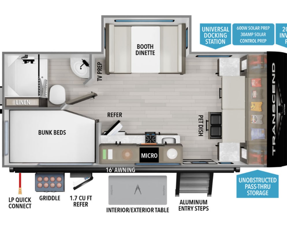 2025 Grand Design Transcend One 161BH available for rent in Brookshire Texas