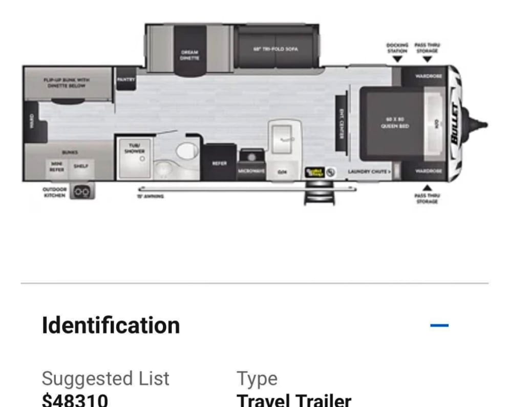 2022 Keystone RV Bullet Ultra Lite Travel Trailer for rent in Kingsland Georgia