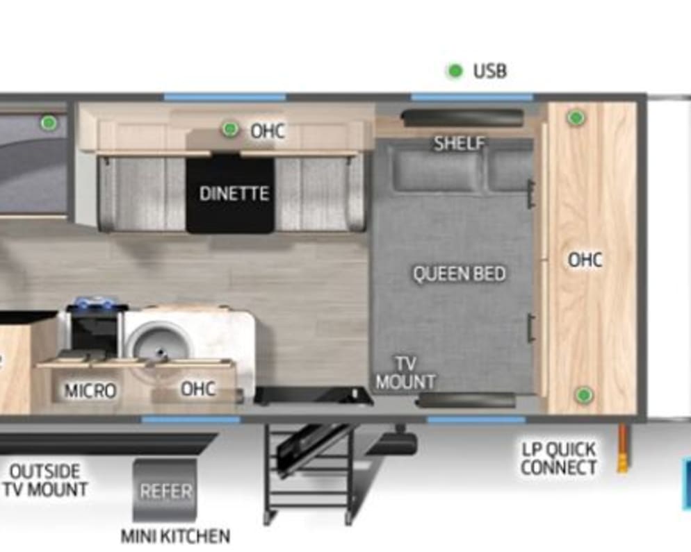 2026 Forest River Wolf pup Black Label 16BHSBL Travel Trailer for rent in RAMONA California