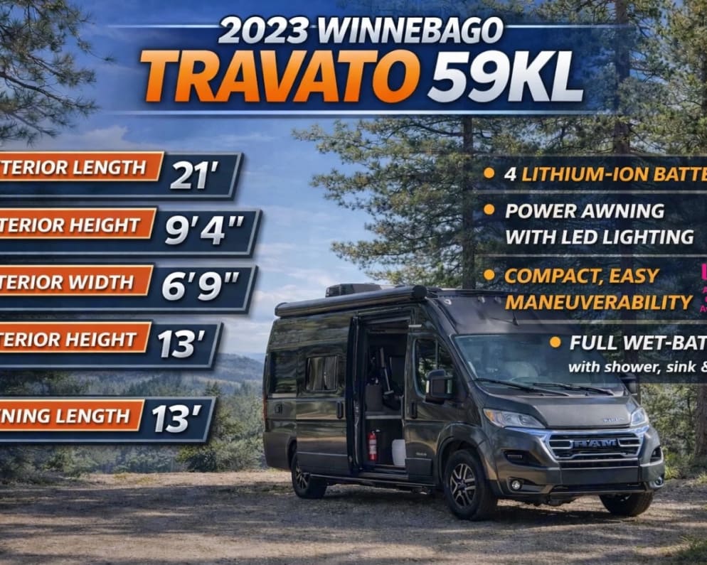 2023 Winnebago Travato available for rent in Henderson Nevada