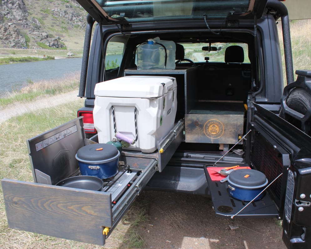 2020 Jeep Wrangler Unlimited Truck Camper for rent in Bozeman Montana