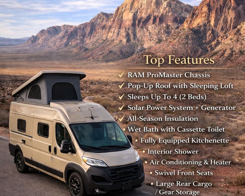2026 Winnebago Solis available for rent in Las Vegas Nevada