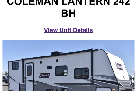 Brand New Dutchmen Coleman Lantern 242BH