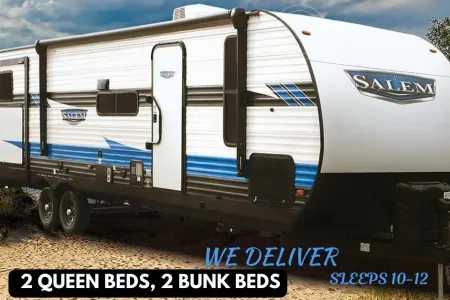 2022 Forest River Salem Deliver Available, 2 Queen Beds