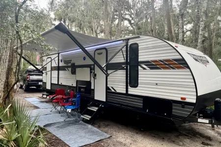 2022 Forest River Wildwood Bunk House with Outdoor Kitchen