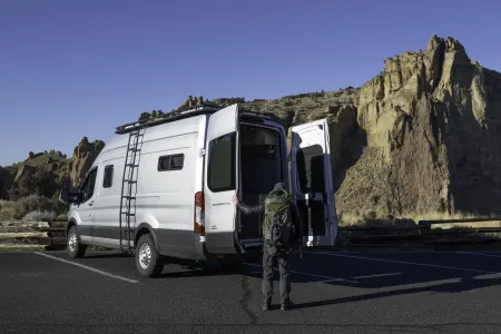 2021 Ford Transit AWD, 200 miles a day, Hot indoor shower, roof deck