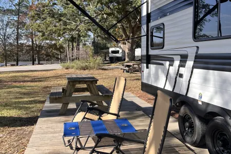Open Style Toy Hauler/Trailer with Pull Out Patio