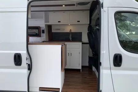 Great Pet-Friendly Camper Van with blackout shades + Paddle Board+ Hammock!