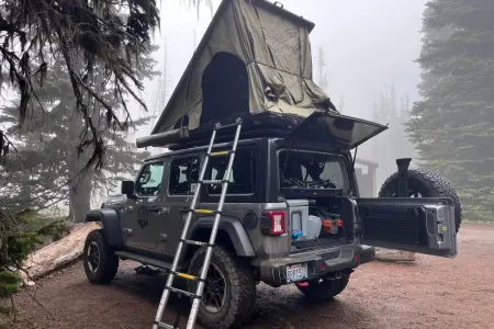 Fully Outfitted 4x4 Jeep Camper | Rooftop Tent & Camp Kitchen | Metal JL