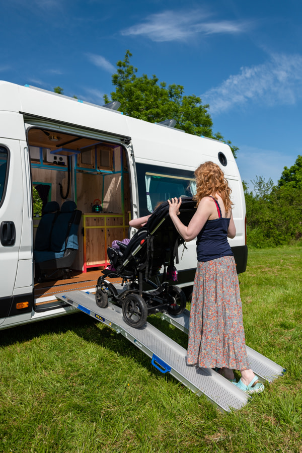 Accessible Iris campervan for hire, Bristol Quirky Campers