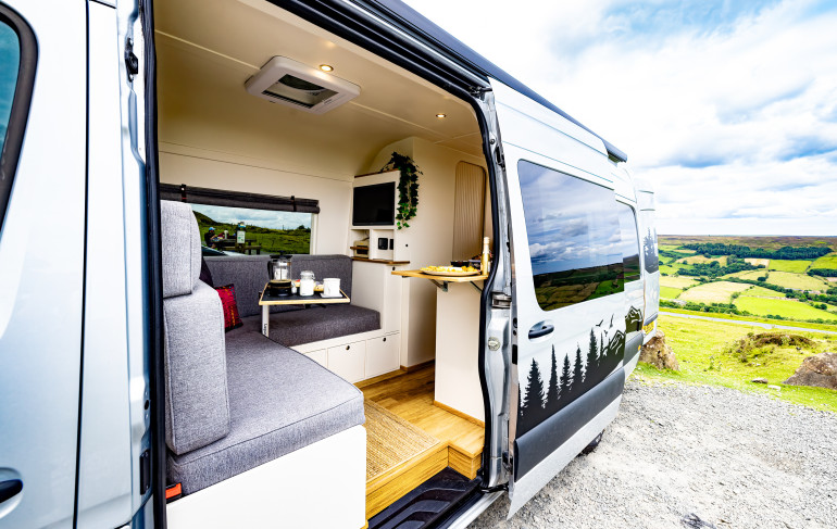 Luxury Bus Camper Conversions Silverscape Campervan For Hire, York - Main Image