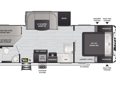 2021 Keystone RV Bullet Ultra Lite Travel trailer rental in Edmonton, AB