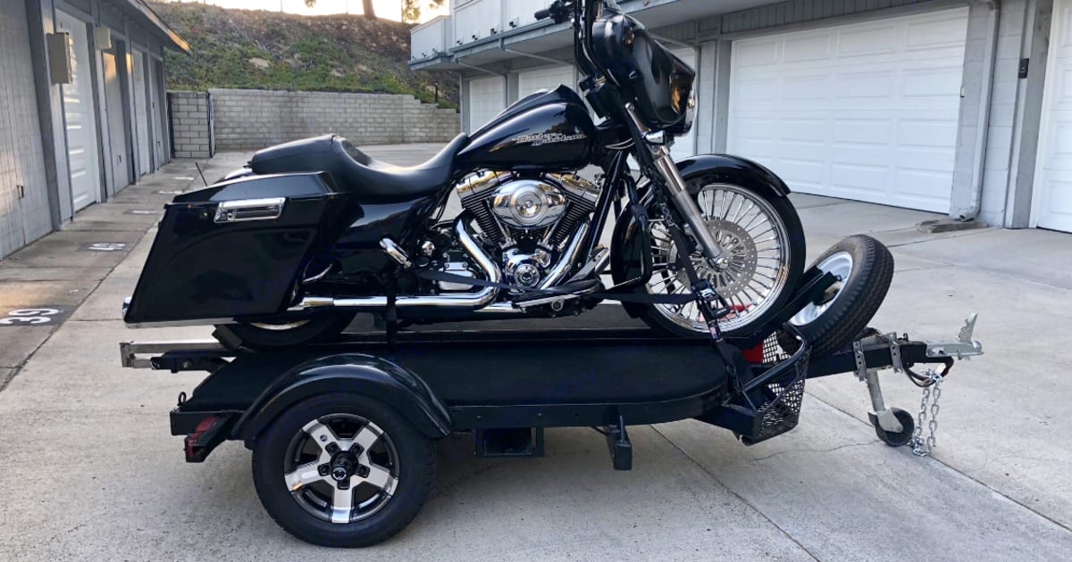 2016 Custom Harley Trailer Single Bike Motor Home Rental in San Diego