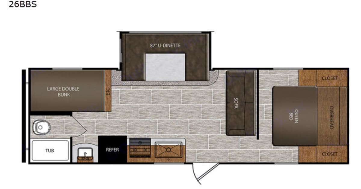 2017 Prime Time Avenger 26BBS Travel trailer Rental in Celina, TN