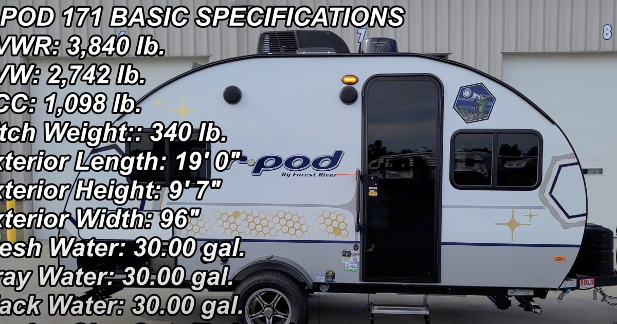 Photo Roulote Rpode 171 2023 Forest River R-Pod 171 Travel trailer Rental in Richmond, CA ...