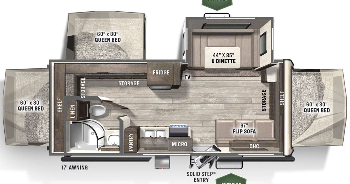 2022 Forest River Flagstaff Shamrock Travel trailer Rental in Neenah