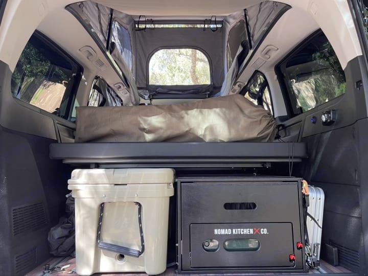 Sleeping in your Caddy - our new VanEssa single sleeping system - VanEssa  mobilcamping