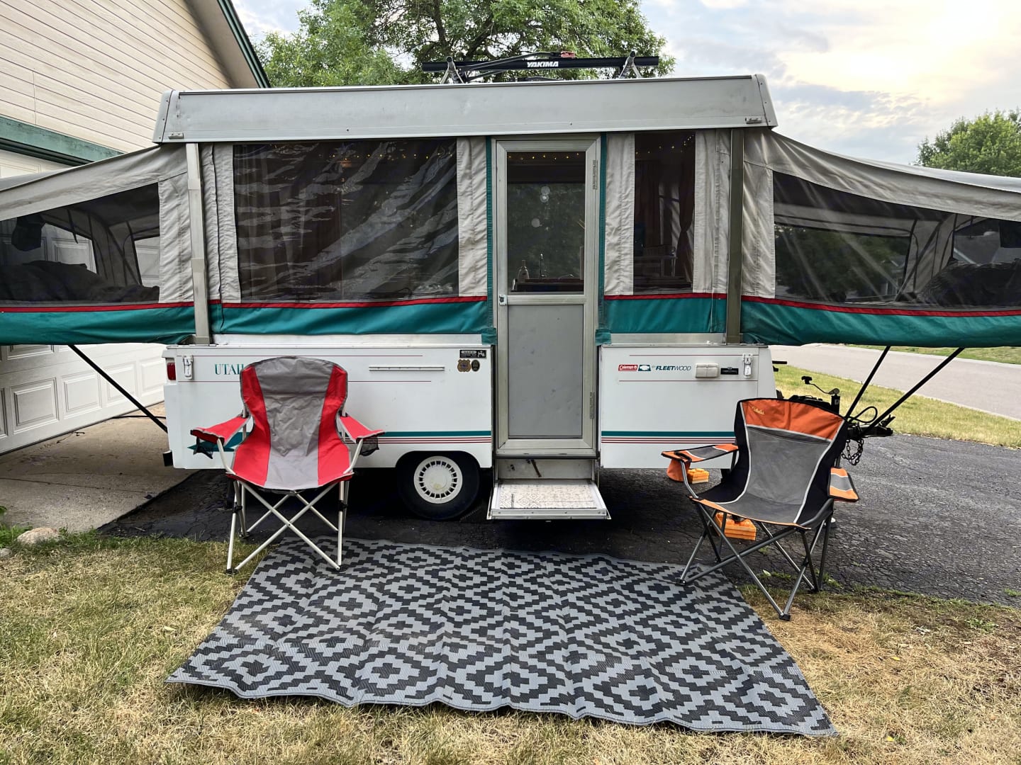 Tent Coleman Pop Up Awning Coleman Tent Trailer Awning A&E 7-feet