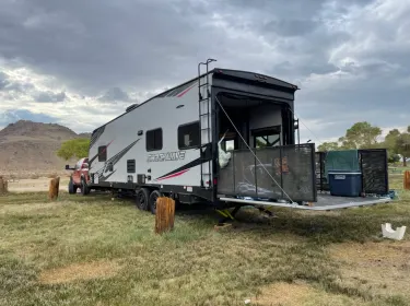 2021 Forest River Shockwave Toy hauler rental in San Bernardino, CA