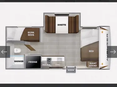2021 Avenger LT Travel trailer rental in Jasper, AB