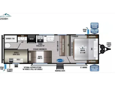 2022 East to West Della Terra 250BH Travel trailer rental in Neenah, WI