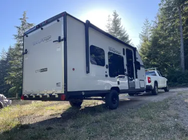 2021 Forest River Wolf Pup Toy hauler rental in North Bend, OR