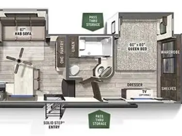 2021 Forest River Flagstaff Super Lite Fifth-wheel rental in New Braunfels, TX