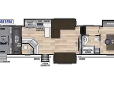 2020 Keystone RV Fuzion Toy Hauler Fifth-wheel rental in Seymour, IN