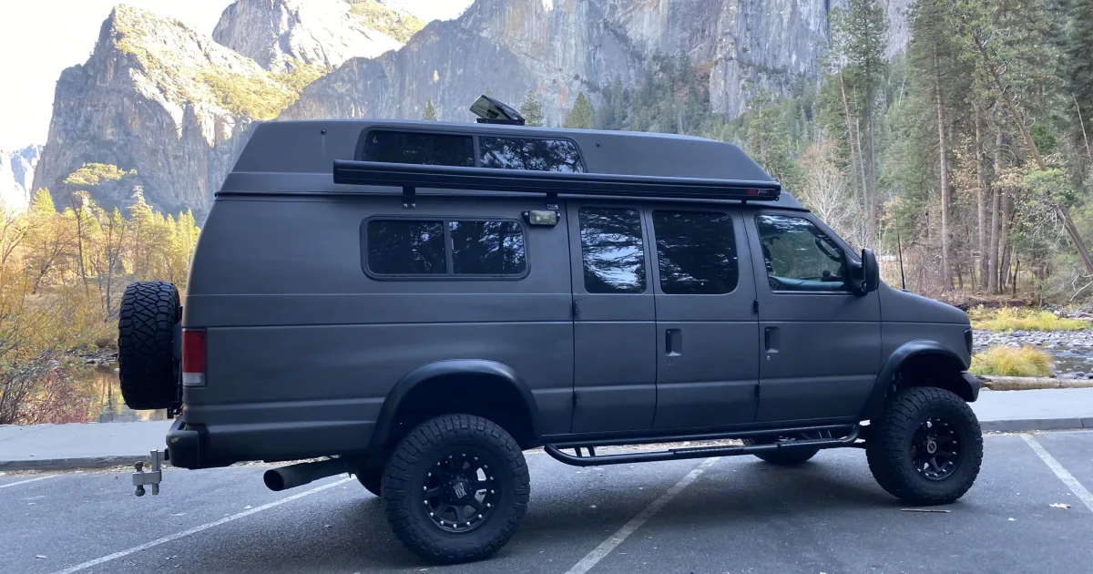 Ford Conversion Van Diesel 2001 Ford E350 Box Van Camper Van