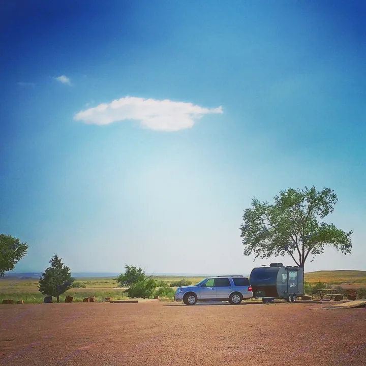 All alone near Holbrook AZ. As alone as you want to be.. Livin' Lite Camplite 14DBS 2015