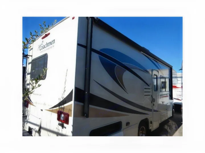 Coachmen Freelander rv rental with extended awning and bold graphics.. Coachmen Freelander 2017