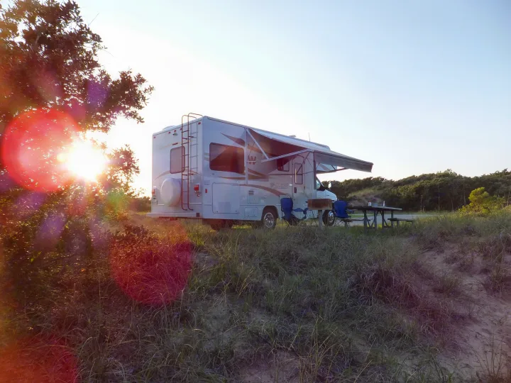 Cool evenings in the Outer Banks of North Carolina. Winnebago Access 2012