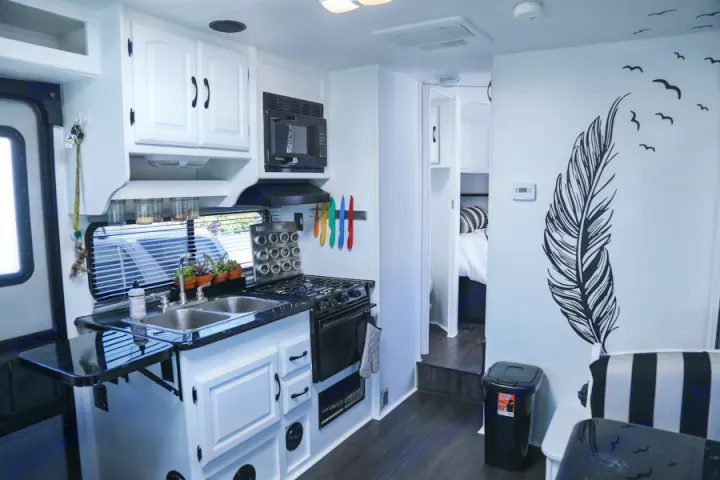 Remodeled Kitchen & Dining Area. Coachmen Freelander 2009
