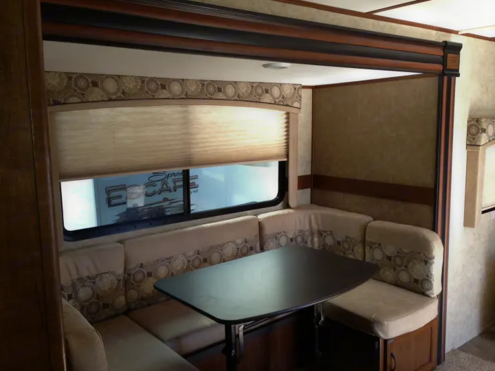 Good sized dinette with room for all on its own slide. . Jayco Jay Feather 2016