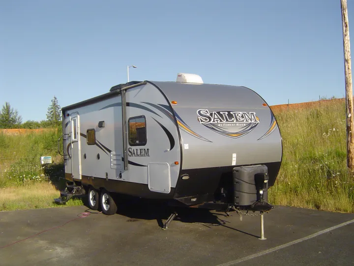 Exterior Entry Side. Forest River Salem 2015