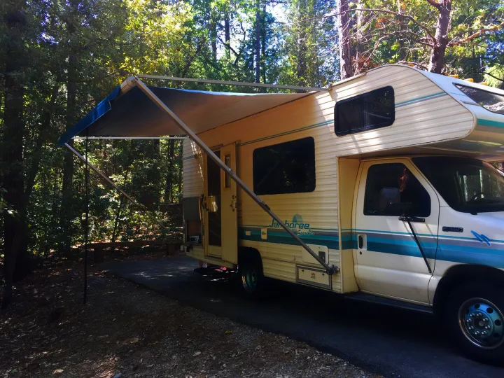 Lake Tahoe. Fleetwood Jamboree Searcher 1992