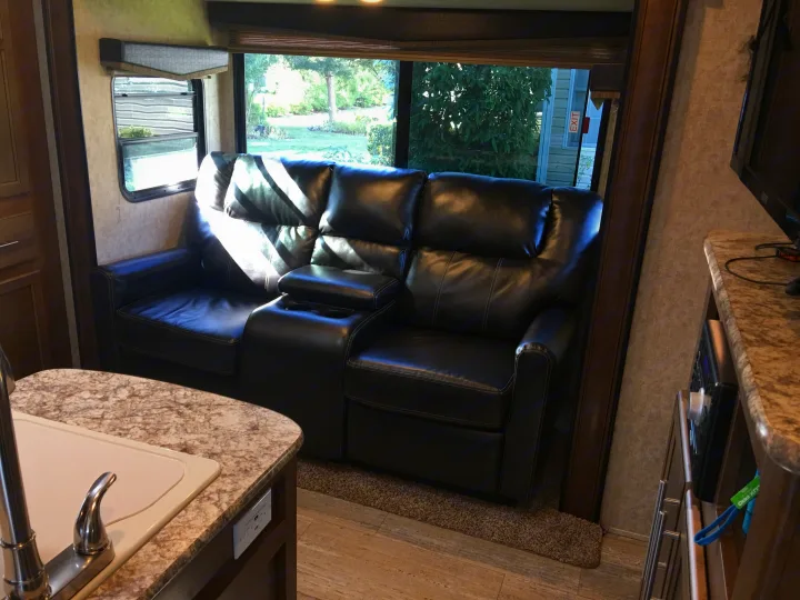Very comfortable Captains chairs with swing out foot rests.. Prime Time Fury 2910 2016