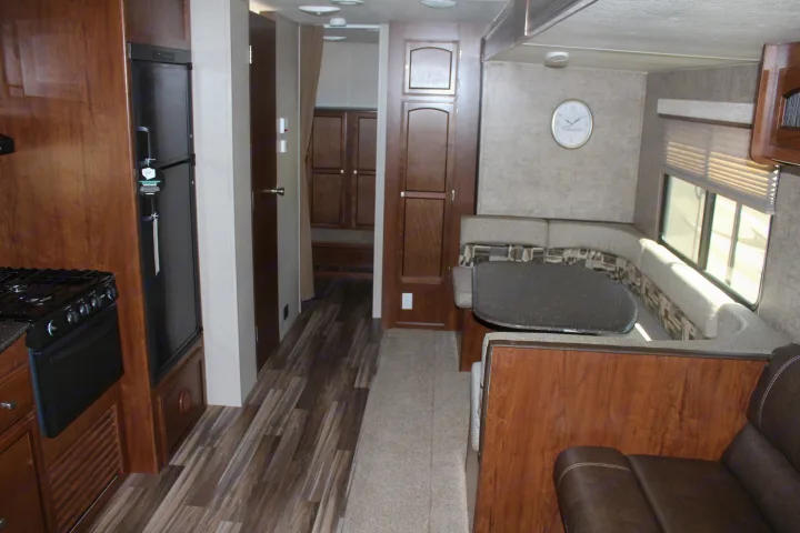 Separate bunk room with 4 bunks. Coachmen Freedom Express 29 Select Edition 2018