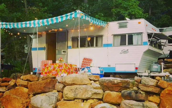 Nice setup on the Blue Ridge.. Shasta Stratoflyte 1969