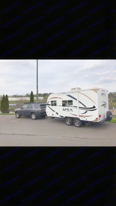 Photo of my Toyota 4-Runner rowing this trailer.. Coachmen Apex 2012
