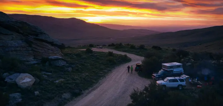 Camping in the City of Rocks in our Four Wheel Camper. Four Wheel Campers Hawk 2006