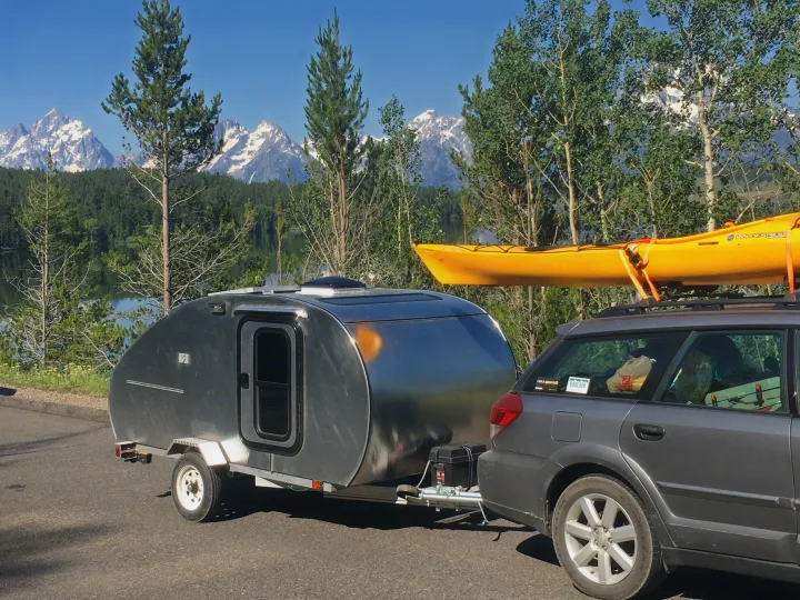 Custom Aluminum Teardrop Camper.. homebuilt Aluminum TearDrop Camper 2017