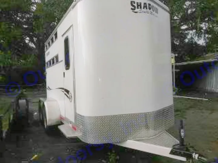 2016 Shadow Horse Trailer - 2 horse slant stock, 7 foot height inside, dressing room, 2 axles, electric brake. Interior & Exterior lights. Electric Brake Controller Required on Tow Vehicle, 2 5/16" Ball required to tow. . Shadow Horse Trailer Stable Mate 2016