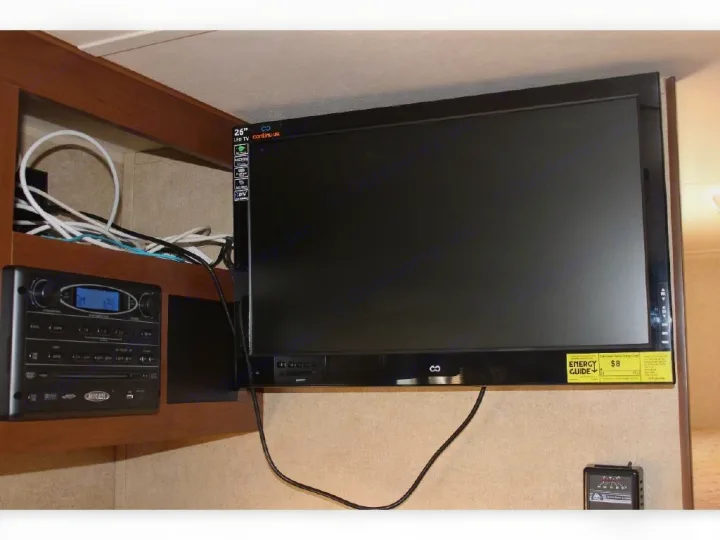 RV rental feature: A 26" LED TV and integrated stereo/DVD player, perfect for your travel entertainment.. Jayco Jay Flight Swift 2014