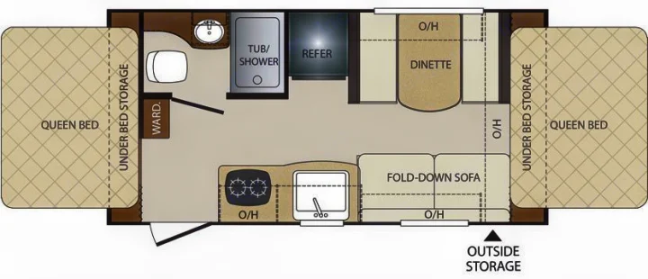 Floorplan. Keystone Bullet Crossfire 2018