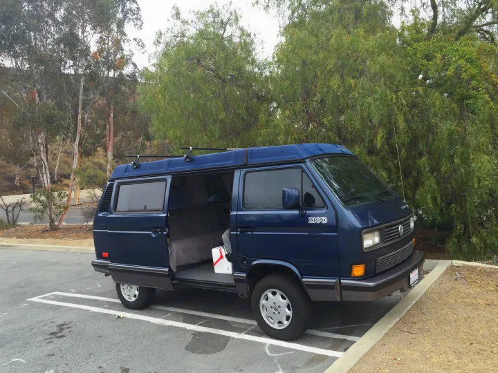 Top down camping possibilities. Volkswagen Westfalia 1991