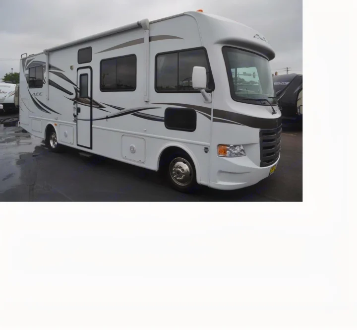Outside view of motorhome. Thor Motor Coach A.C.E 2012
