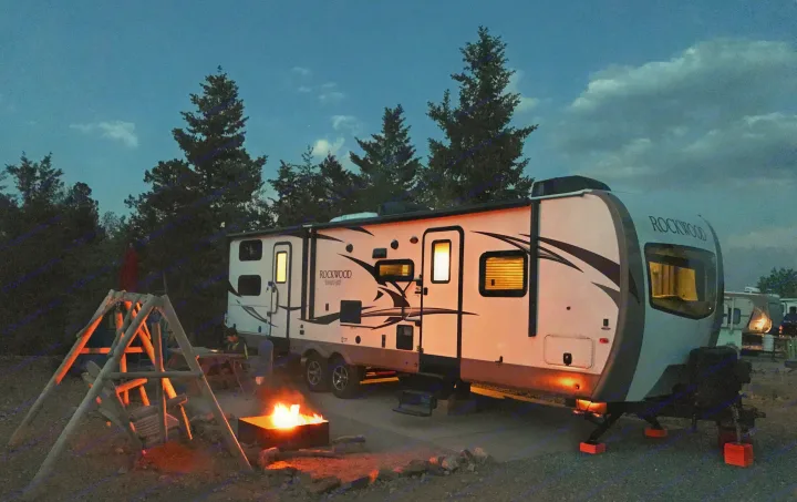 Central City KOA, Denver. Forest River Rockwood Signature Ultra 2017
