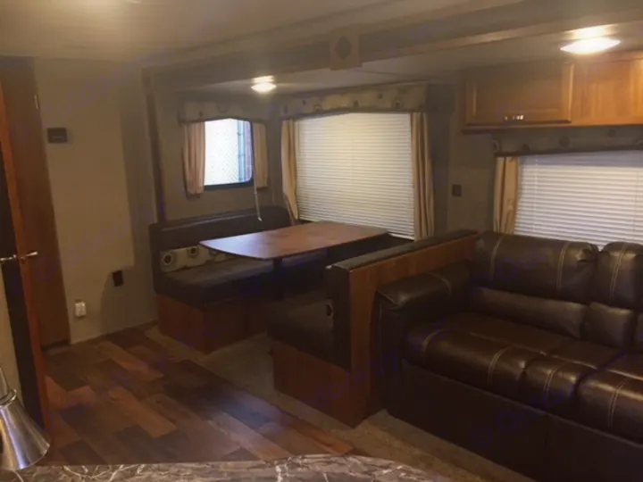 Table and TVE couch.. Keystone Springdale 2017
